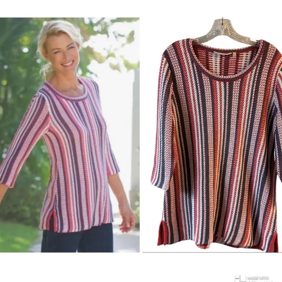 Soft Surroundings Montego Bay sweater - Picture 1 of 7